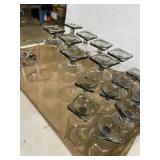 18 Federal Glass goblets in the Nordic Midnight