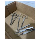 Grooming, scissors, and tweezers