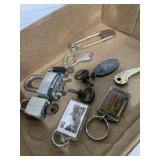 Padlocks keychains, and more