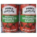 Flat of 12- 15oz cans of meatless spaghetti sauce
