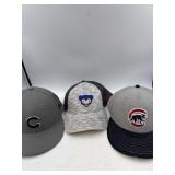 Lot of 3 Cubs hats
