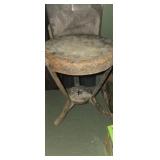 Metal shop stool 14in