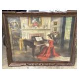 26x31.5' lithograph titled 'Sonata' by M. Ditlef