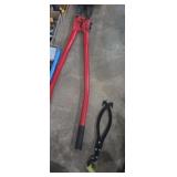 Pittsburgh heavy duty 42in bolt cutters and log