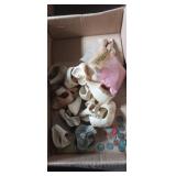 Seashells and colored sand