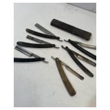 6 vintage straight razors