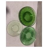 5 uranium glass plates block optic pattern. 3