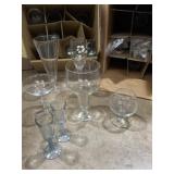 Collection of wine glasses, beer glasses,