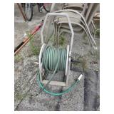 Hose reel with hose