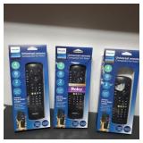 3 open box universal Philips remotes