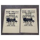 Purdue 'train show' vintage 18x22' advertising