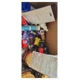 Box of new make up and miscellaneous