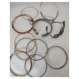 Bangle bracelets and cuff bracelets