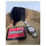 2 Indiana university hard case card wallets and