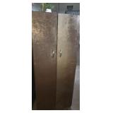Metal coat cabinet double door 26x20x64