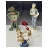 Louisville Stoneware cat flower holder 6', cat