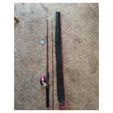 New 2 pc fishing pole W/closed face reel