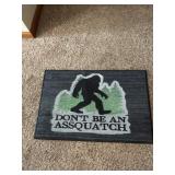 18 in x 27 in Assquatch door mat