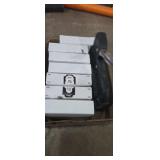 Pipe clip stapler and clips