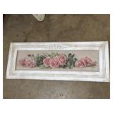 15.5x41' framed art print titled 'France Roses'