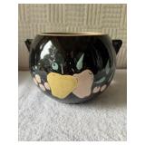 McCoy black fruit design 6 x 6 cookie jar no lid.