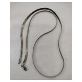 Silver herringbone chain marked 925.   .315oz