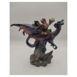 Fantasy figurine warrior Knight riding dragon 7 '