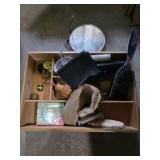 Dresser Top Tray, mirror,  casters, glass sliders