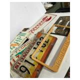 License plate, collection, and frame