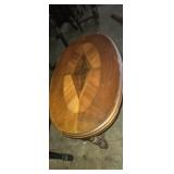 Small side table with inlaid pattern (needs work)