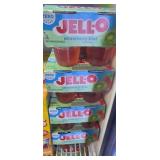 Case of 6- 4ct zero sugar strawberry kiwi jello