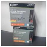 2 pc. Slim LED color changing recessed kit 4 inch