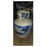 Blue rhino propane tank full woth blue cap