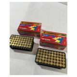 Two boxes of 50 Aguila .22 super colibri rounds