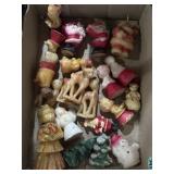 Vintage Gurley Christmas candles Santas, snowmen,