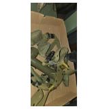 Military duty belt flashlight and pouches