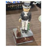 Cast iron Uncle Sam mechanical coin bank 11-12'