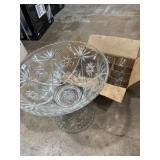 Anchor Hocking punch bowl set