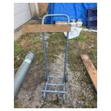 Boat motor stand