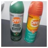 2 new cans off insect repellent