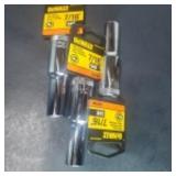 New 3 lpc. Dewalt Deep well 6 point sockets 7/16