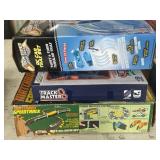 3 toy racing sets: Matchbox SpeedTrack Race &