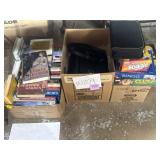 Hardcover books, purses, board games, and more
