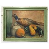 1936 framed still life painting signed by Jiggs