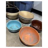 Marcrest stoneware mixing bowl, turquoise mixing