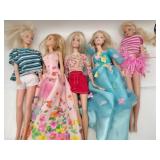 5 Barbies