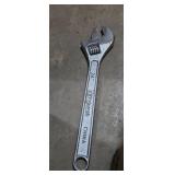 Heavy duty Pittsburgh 24in adjustable wrench