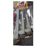 4 Pittsburgh heavy duty aluminum pipe wrenchs,