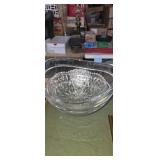 Lead crystal fruit bowls