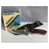 Winchester hunting knife & Federal 'Game Load'